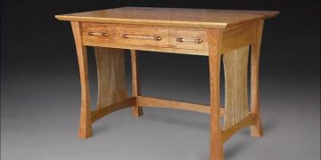 What is a writing desk called and how does it differ from other desks